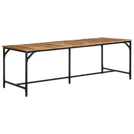 Mesa de comedor madera maciza de mango sin tratar 220x90x75 cm en Mesas de cocina y de comedor | Comprar online en Foro24