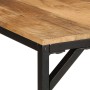 Mesa de comedor madera maciza de mango sin tratar 220x90x75 cm en Mesas de cocina y de comedor | Comprar online en Foro24