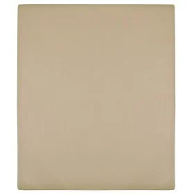 Fitted sheet in taupe grey cotton jersey 180x200 cm by vidaXL, Bed sheets - Ref: Foro24-136228, Price: 18,94 €, Discount: %