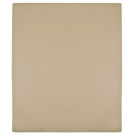 Taupegraues Spannbetttuch aus Baumwolle 180x200 cm von vidaXL, Bettlaken - Ref: Foro24-136228, Preis: 19,28 €, Rabatt: %