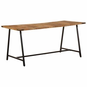 Mesa de comedor madera maciza de mango 160x80x75 cm