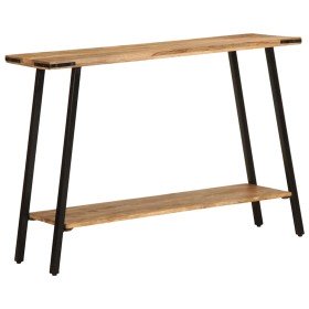 Mesa consola de madera maciza de mango 110x30x75 cm
