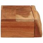 Estantes de pared 2 unidades 60x17x8 cm madera maciza acacia