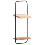 Estantes de pared 5 unidades madera maciza acacia