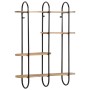 Estante de pared madera maciza de mango 90x20x116,5 cm