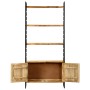 Regal mit 4 Ebenen aus rauem Mangoholz 80x30x180 cm von vidaXL, Bücherregale und Regale - Ref: Foro24-284422, Preis: 334,19 €...