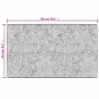 Alfombra lavable antideslizante gris 150x230 cm
