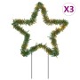Estrella de luz decorativa Navidad con estacas 50 LED 29 cm