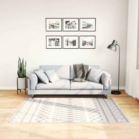 Alfombra lavable antideslizante negro y blanco 120x170 cm