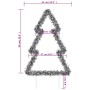 Árbol de Navidad luces decorativas con estacas 115 LED 90 cm