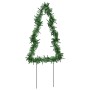 Árbol de Navidad lde uces con estacas 3 uds 50 LED 30 cm