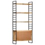 Regal mit 4 Ebenen aus rauem Mangoholz 80x30x180 cm von vidaXL, Bücherregale und Regale - Ref: Foro24-284422, Preis: 334,19 €...