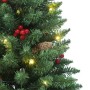 Árboles de Navidad artificiales 2 uds 100 LED verde 120 cm
