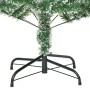 Árbol de Navidad artificial verde con nieve 120 cm