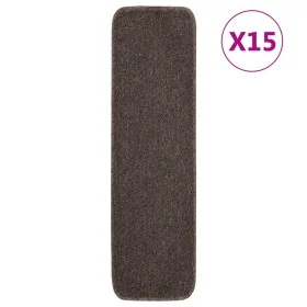 Stair mats 15 pcs brown rectangular 75x20 cm by vidaXL, Stair mats - Ref: Foro24-340401, Price: 50,81 €, Discount: %