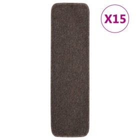 Stufenmatten 15 Stück braun rechteckig 75x20 cm von vidaXL, Treppenmatten - Ref: Foro24-340401, Preis: 51,99 €, Rabatt: %