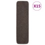 Stair mats 15 pcs brown rectangular 75x20 cm by vidaXL, Stair mats - Ref: Foro24-340401, Price: 51,99 €, Discount: %