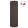 Stair mats 15 pcs brown rectangular 75x20 cm by vidaXL, Stair mats - Ref: Foro24-340401, Price: 50,81 €, Discount: %