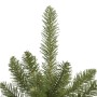 Árbol de Navidad artificial con bisagras y soporte verde 210 cm