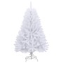 Árbol de Navidad artificial con bisagras y soporte blanco 120cm