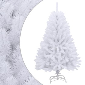 Árbol de Navidad artificial con bisagras y soporte blanco 150cm