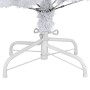 Árbol de Navidad artificial con bisagras y soporte blanco 150cm