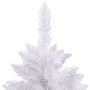 Árbol de Navidad artificial con bisagras y soporte blanco 180cm