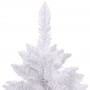 Árbol de Navidad artificial con bisagras y soporte blanco 210cm