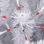 Árbol de Navidad artificial con bisagras y soporte blanco 210cm