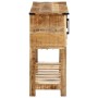 Mesa consola de madera maciza de mango 100x35x75 cm