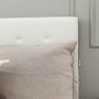 Cama canapé hidráulica cuero sintético blanco 180x200 cm
