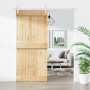 Sliding door with solid pine wood fittings 90x210 cm by vidaXL, Doors - Ref: Foro24-3203218, Price: 191,41 €, Discount: %