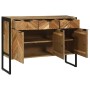 Aparador Marrón 100 x 30 x 75 cm Madera maciza de Acacia