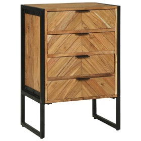Aparador Marrón 50 x 35 x 75 cm Madera maciza de Acacia