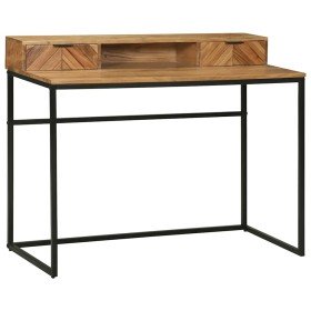 Escritorio Marrón 110 x 50 x 87 cm Madera maciza de Acacia Escritorio Marrón 110 x 50 x 87 cm Madera maciza de Acacia