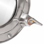 Espejo de ojo de buey de pared aluminio y vidrio Ø30 cm