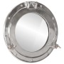 Espejo de ojo de buey de pared aluminio y vidrio Ø38 cm