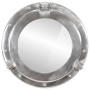 Espejo de ojo de buey de pared aluminio y vidrio Ø38 cm