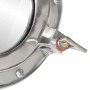 Espejo de ojo de buey de pared aluminio y vidrio Ø38 cm