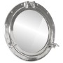 Espejo de ojo de buey de pared aluminio y vidrio Ø50 cm