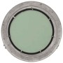 Espejo de ojo de buey de pared aluminio y vidrio Ø50 cm
