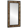 Espejo Negro y Marrón 90 x 2 x 50 cm Madera Sólida de Acacia