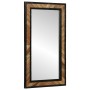 Espejo Negro y Marrón 90 x 2 x 50 cm Madera Sólida de Acacia