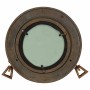 Espejo de ojo de buey de pared aluminio y vidrio Ø23 cm