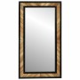 Espejo Negro y Marrón 90 x 2 x 50 cm Madera Sólida de Acacia