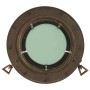 Espejo de ojo de buey de pared aluminio y vidrio Ø30 cm