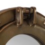 Espejo de ojo de buey de pared aluminio y vidrio Ø38 cm