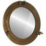 Espejo de ojo de buey de pared aluminio y vidrio Ø50 cm