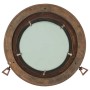 Espejo de ojo de buey de pared aluminio y vidrio Ø38 cm