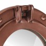 Espejo de ojo de buey de pared aluminio y vidrio Ø38 cm